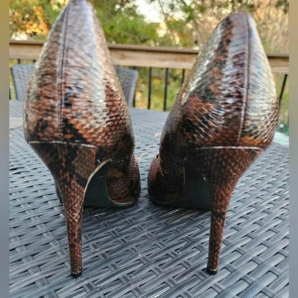 Penny Loves Kenny Python Pointed Toe Stiletto Heels (sz 9) - Picture 3 of 6